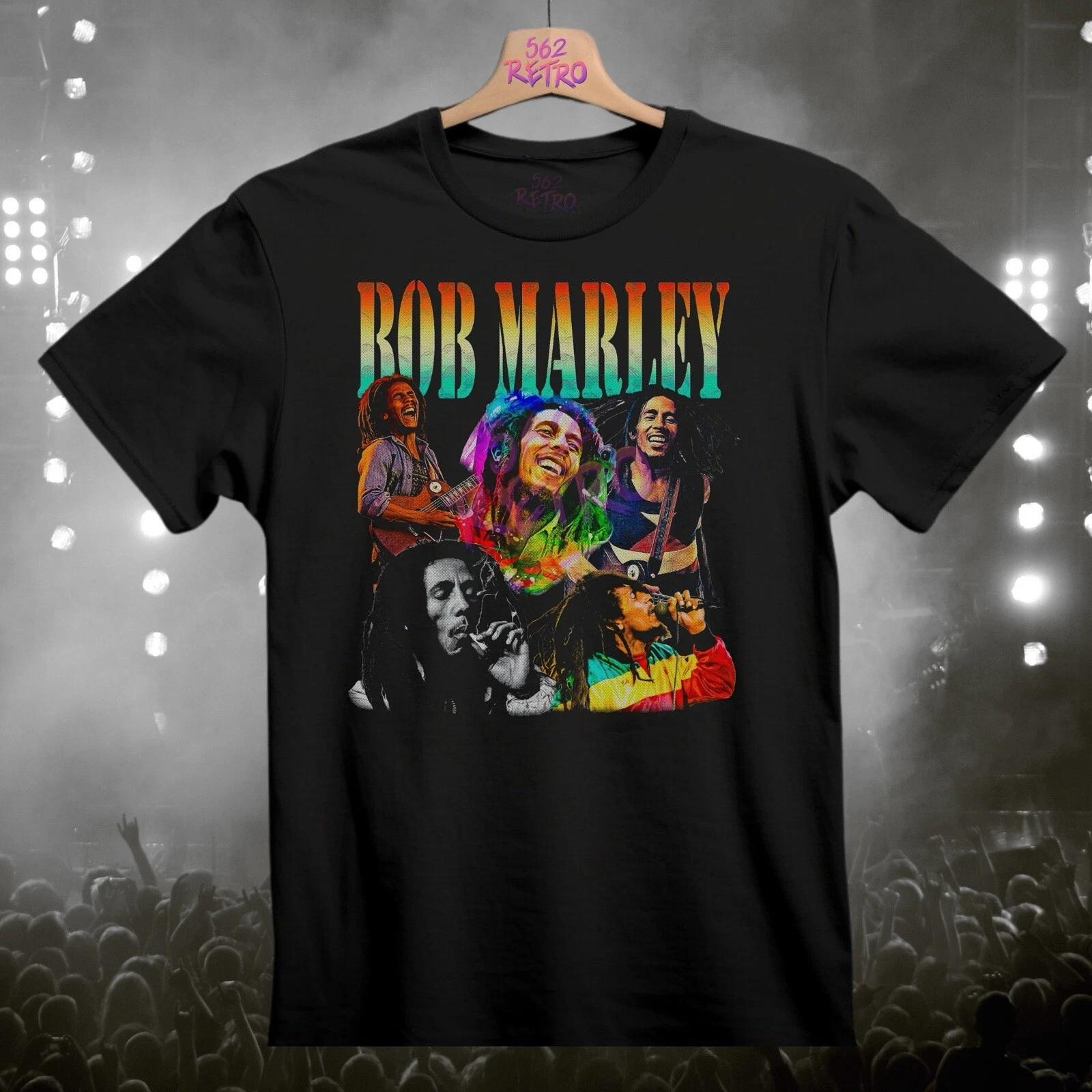Bob Marley Band T-Shirt Black S-3XL XL