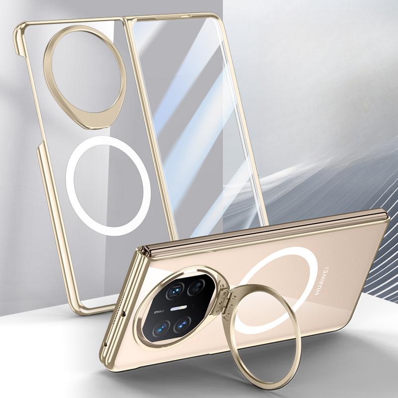 Integrated Shell Film Anti-sight Plating Suitable for Huawei MateX5 Mobile Phone Case Transparent X3 All-inclusive Stand Magnetic Sleeve