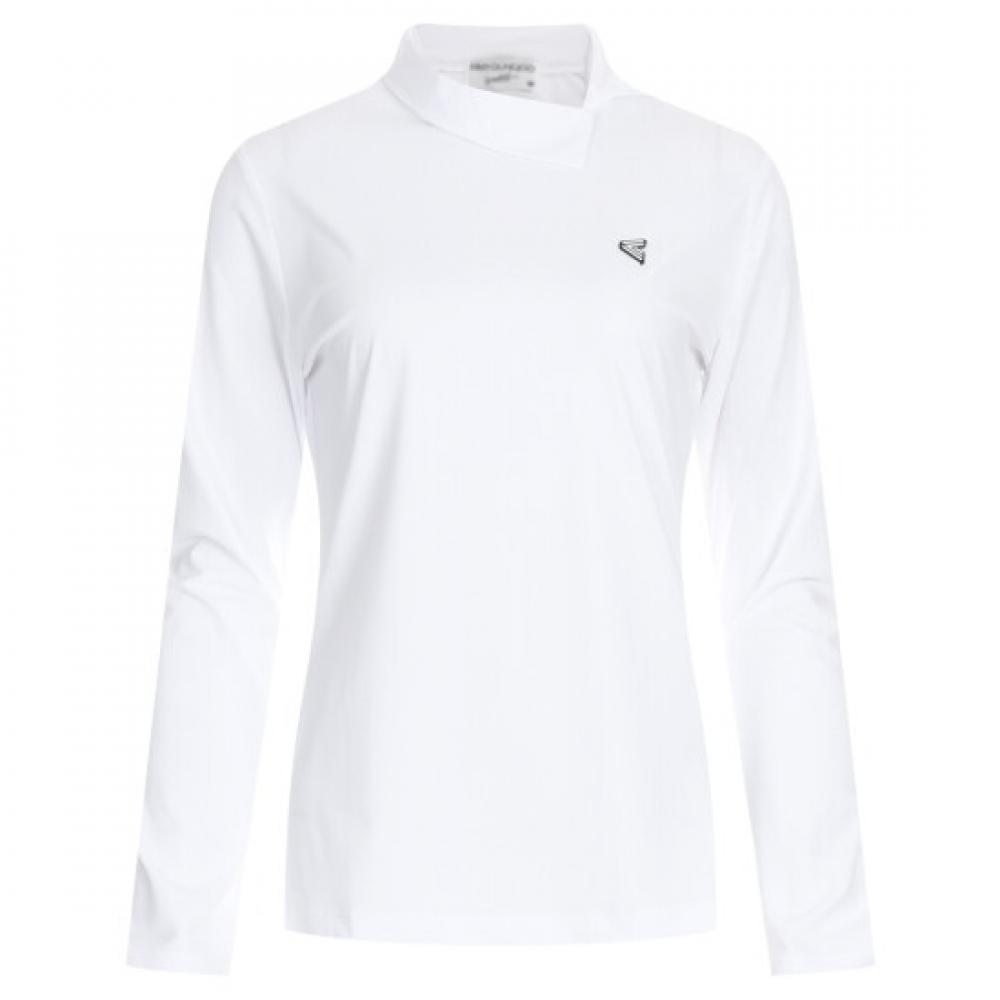 Shop Women Golf Half Neck Long Sleeve T shirT whiTe Lb Wsh 227