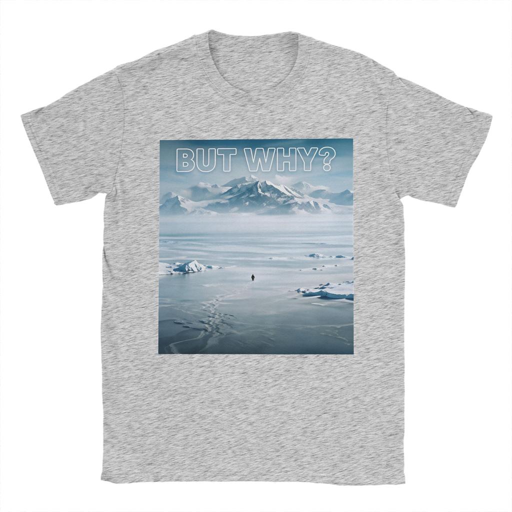 Nihilist Penguin But Why Arctic Snow Meme T Shirt Hip Hop T Shirts Male Pure Cotton O Neck Oversized Top Tees Short Sleeve Tops