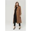 Zippered Pocket Epaulette Detailed Trench Coat Brown 4283