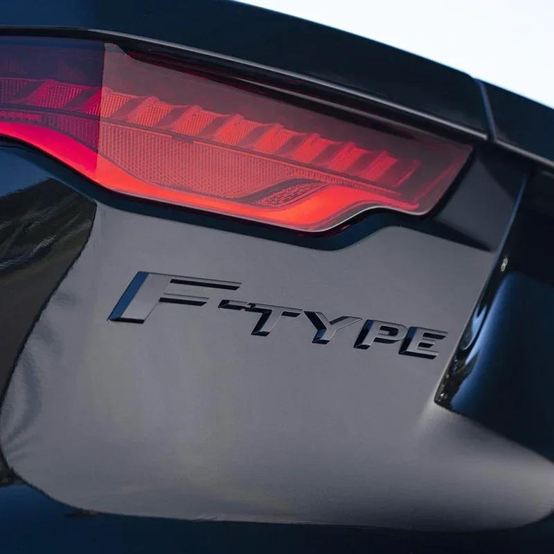 1Pc ABS Chrome F-TYPE F-PACE Car Trunk Emblem Badge 3D Logo Sticker For Jaguar EL XFL XJL XF XE Car Body Decoration Auto Accessories