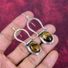 Tigerauge Ohrringe Edelsteinschmuck, 925 massives Sterlingsilber handgefertigte Ohrringe, neuestes Design Schmuck