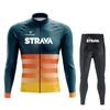 2026 Long-sleeved Cycling Suit Men's and Women's Overalls Road Bicycle Cycling Shirt Quick-drying and Breathable