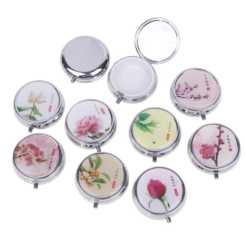{HBA15} Empty Metal Pill Boxes Medicine Organizer Container Portable Mini Round/Square Medicine Case Pill Candy Box For Travel
