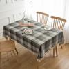Modern Simple Plaid Fabric Cotton And Linen Tablecloth Cotton Rectangular Tablecloth Home Hotel Restaurant Tablecloth