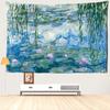 Monet Water Lily HD Art Tapestry Summer Decor for Living Room Bedroom BB Wall Background Room Decoration