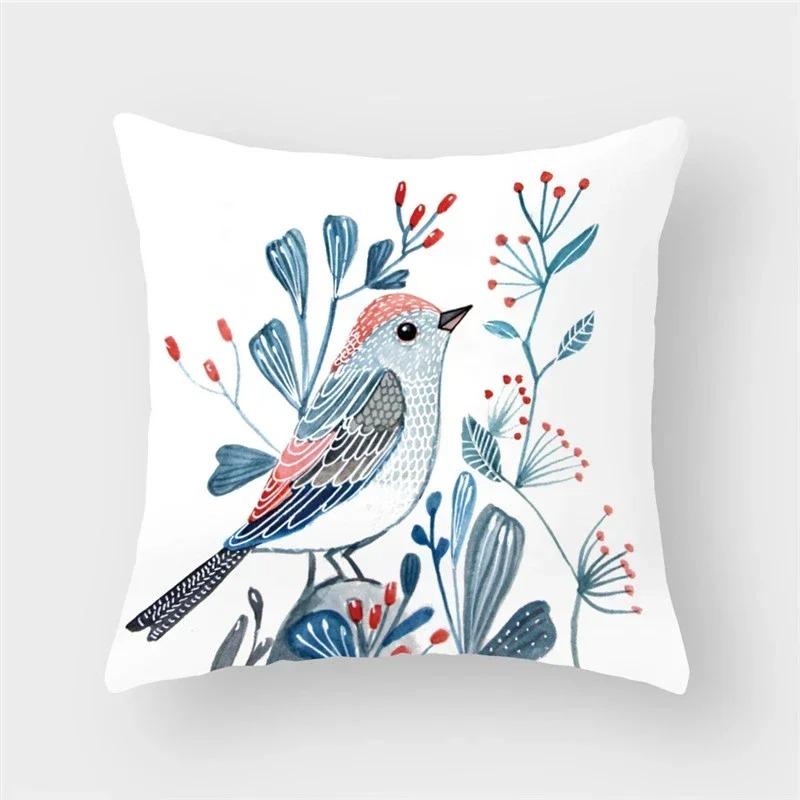 Decorative Bird, Flower And Animal Home Decoration Cushions Pillowcases Cushion Covers Sofa Pillows Pillowcases Arabic Pillows