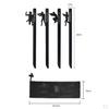 4 Packs Tent Stakes, Heavy Duty Steel Stakes Tarp Pegs Camping for Outdoor