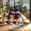 Snowman Desktop Ornament for Christmas Window Decoration and Festive Atmosphere