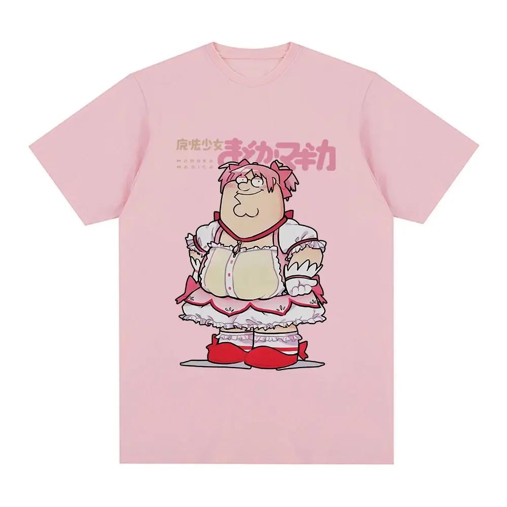 Смешная футболка Магической Девочки Классическая Puella Magi Madoka Magica Аниме Футболка Женская Юмористическая Высококачественная Свободная Футболка S
