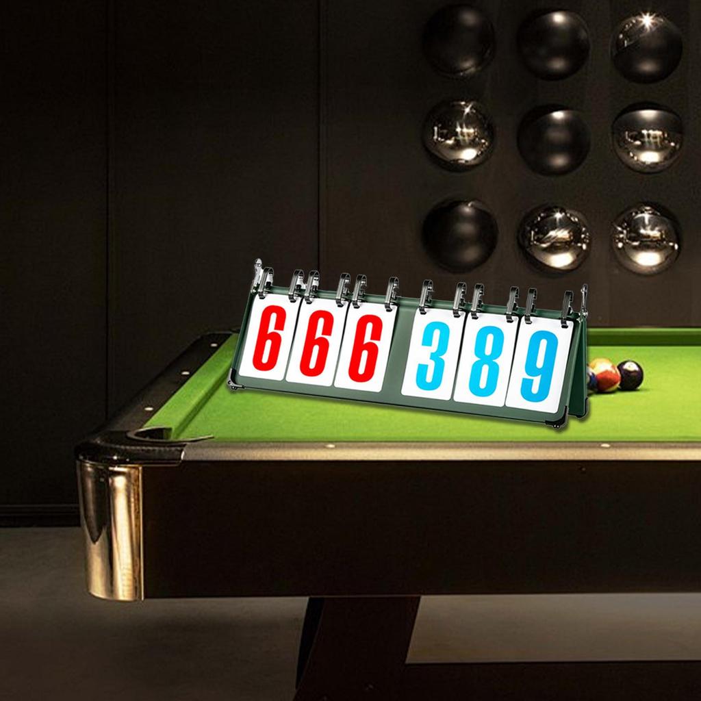 Tabletop Flip Scoreboard 4/5/6 Digit Score Flipper Sports for Table Tennis Many Games