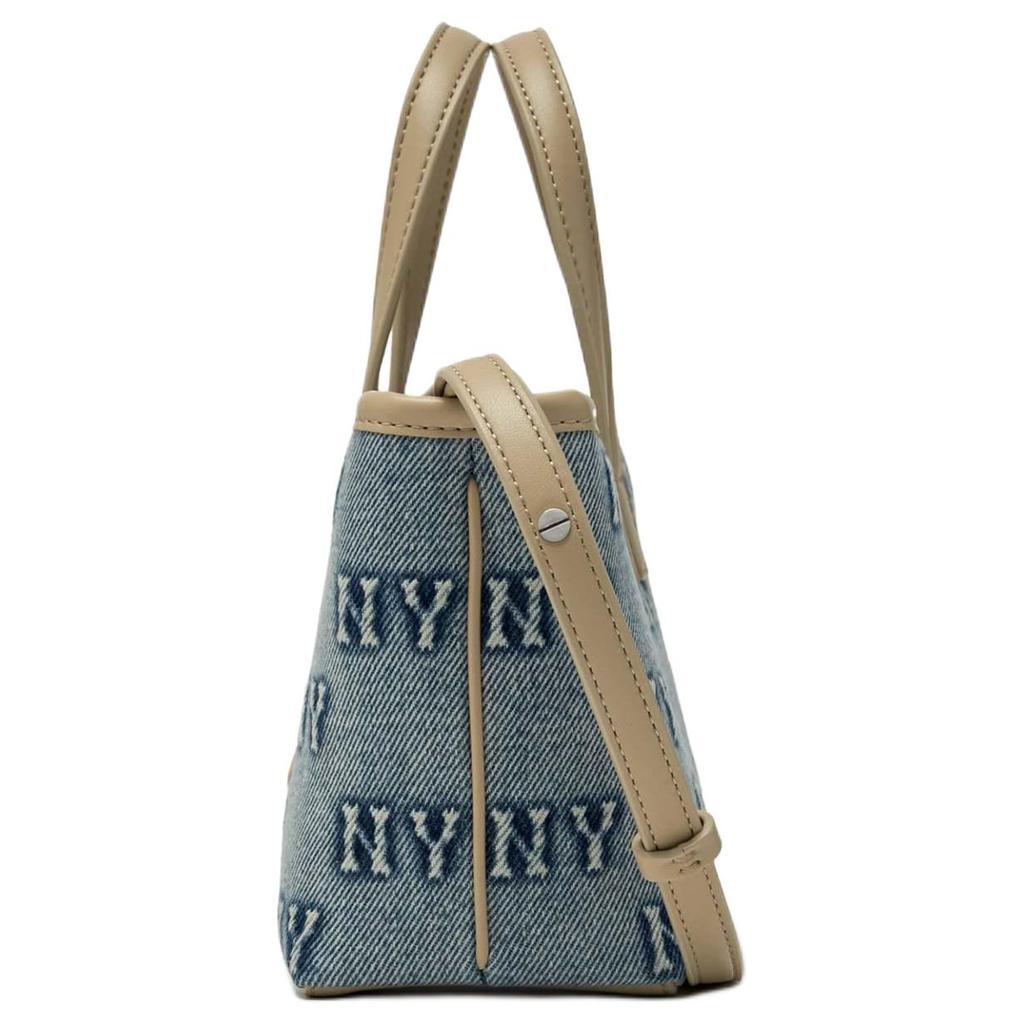 MLB New York Yankees Classic Letter Embossed Adjustable Detachable Cotton Polyester Blend Satin Crossbody Handbag Mini Women handbags 3ACRDM16N-50BLL