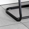 Black Vertical Metal Clothes Dryer, Extendable, 47-78x94 Cm