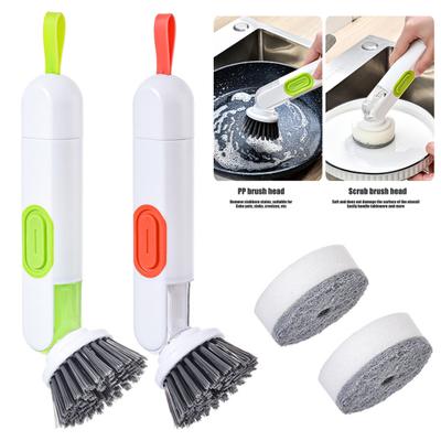 Cleaning Brush Effortlessly Clean Surfaces with Liquid Dispensing Multifunctional Cleaning Brush Home Supply