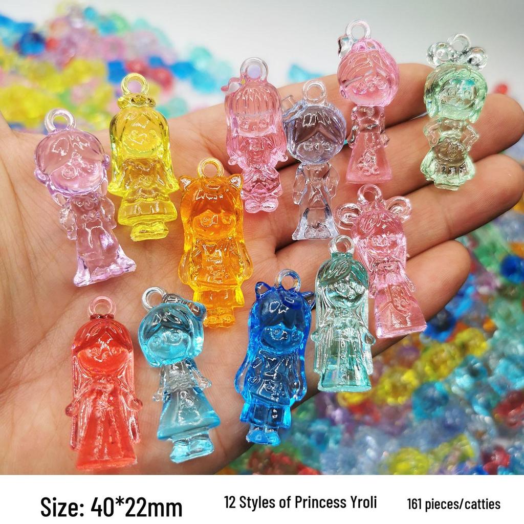 Transparent Acrylic Gemstone Toy with Hole - DIY Decoration