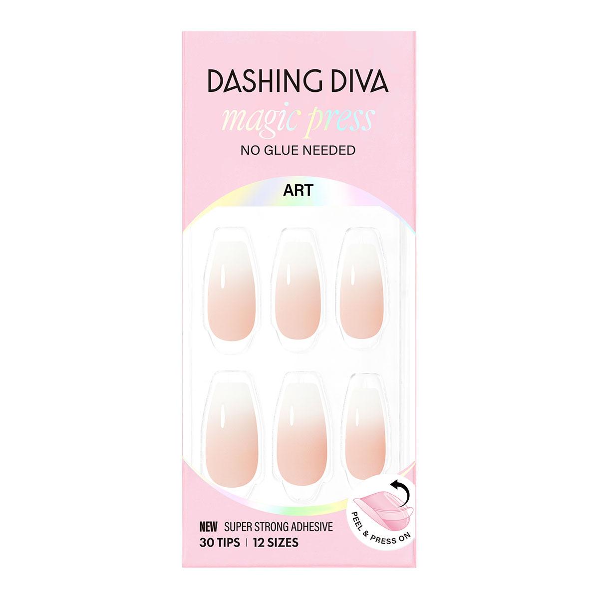 

DASHING DIVA Magic Press Nail/Pedi 62 types Creamy Blush