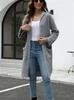 2025 Autumn/Winter Women's V-neck European & American Knit Cardigan - Loose Solid Color.