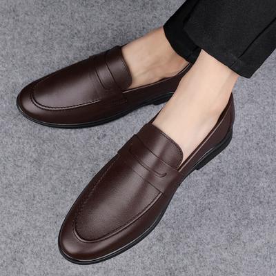 Moda Moda Novo Sapatos de Condução Masculinos Couro Genuíno Mocassins Masculinos Sofisticados Slip-on Mocassim Homme Loafer Casual Confortável Sapatos Masculinos