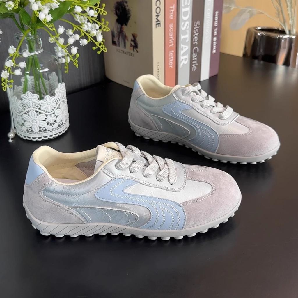 Retro Dexun Shoes Women's 2025 New Fashion Versatile Flat Bottom Soft Bottom Non-slip Sports Casual Shoes Board Shoes Women's Shoes