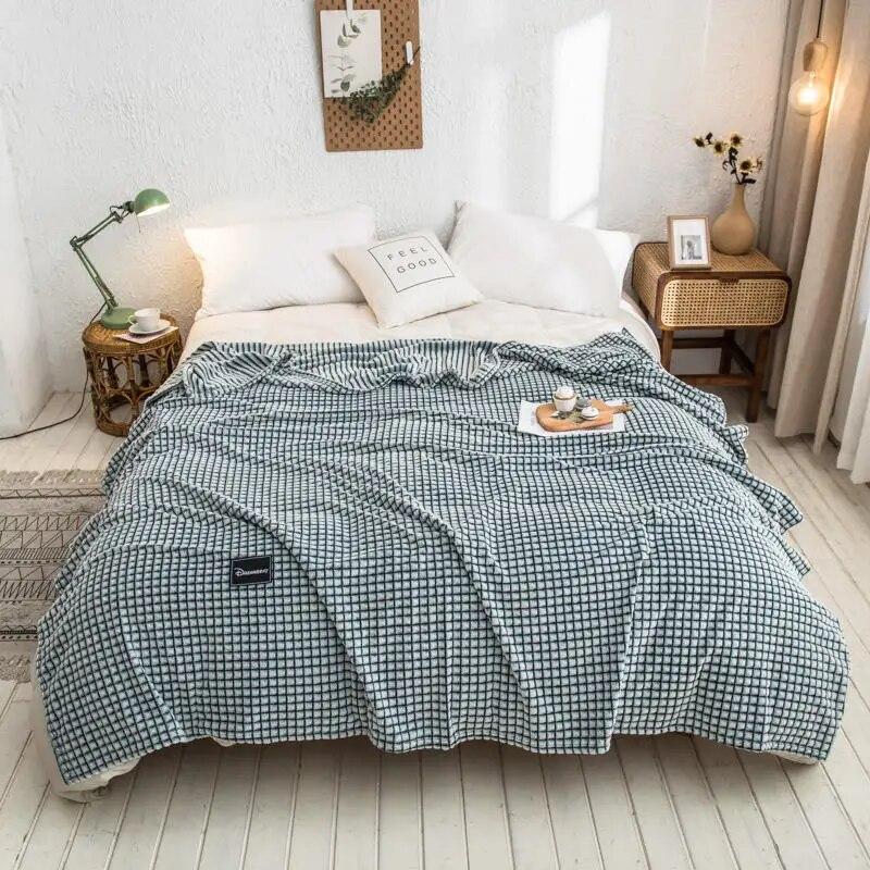 Plaid für Betten, Korallen-Fleece-Decken, graue Plaids, Einzel-/Queen-/King-Flanell-Tagesdecken, weiche, warme Decken für das Bett