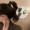 Triangle Hair Styling Shark Clip - Small Size, High-End Half-Up Ponytail Hair Claw for Women.