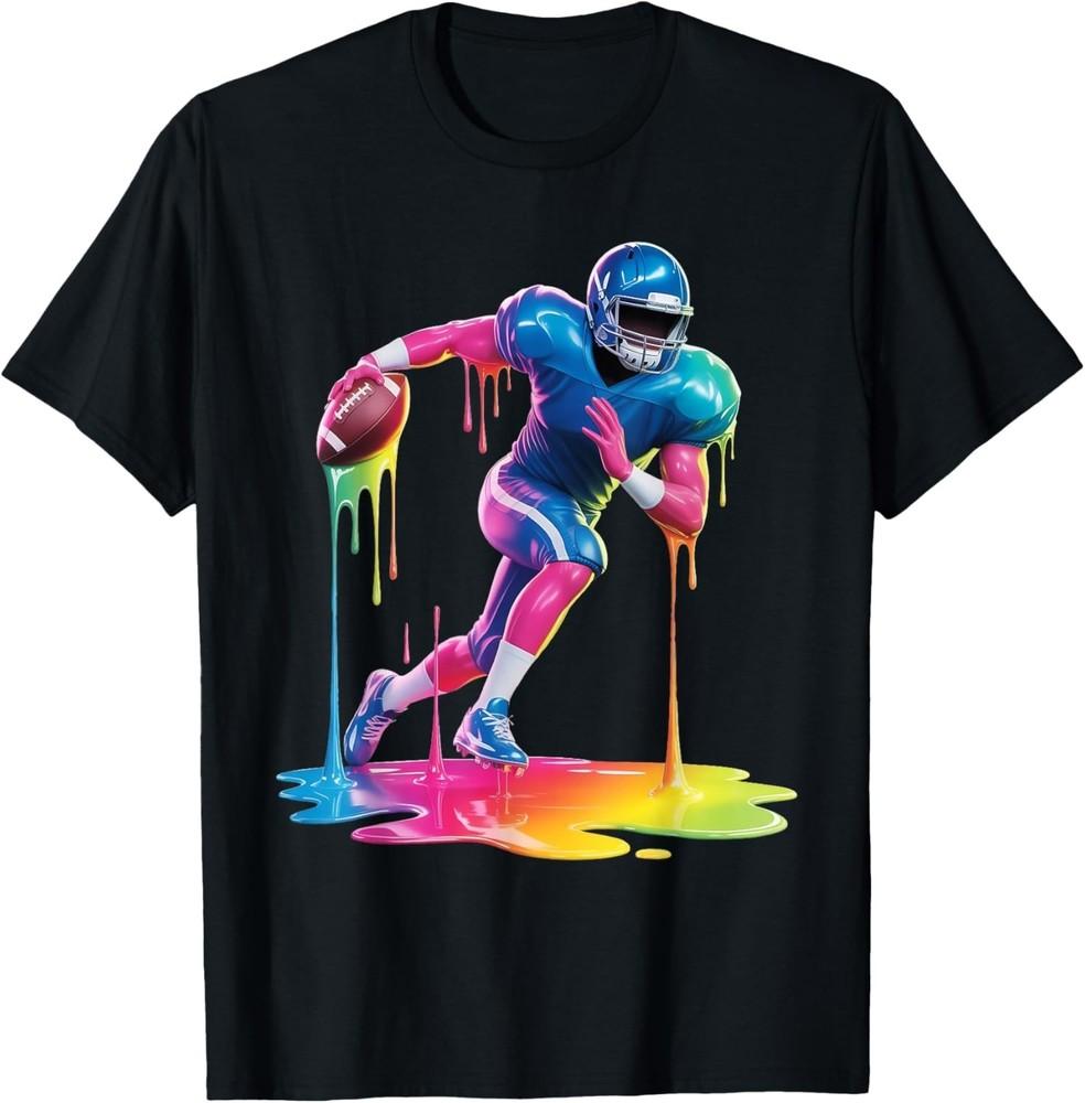 

Футболка Тай-дай Футбольный Дрип Мальчики Юношеская Детская Капающая Футбольная Футболка унисекс Футболка 2XL