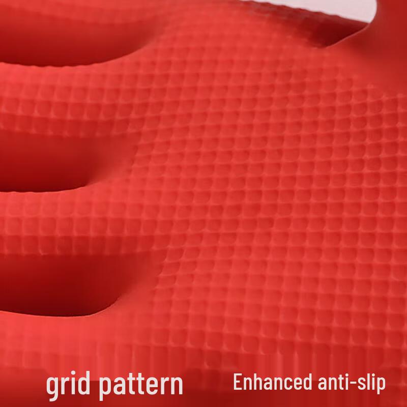 JingJingRS Extra Long Fleece-Lined Rubber Gloves