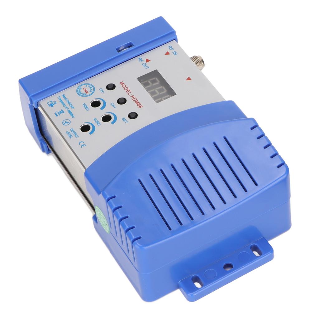 HDM68L RF Modulator Portable Plug and Play HD Multimedia Interface to RF Modulator AC 90‑240VUS