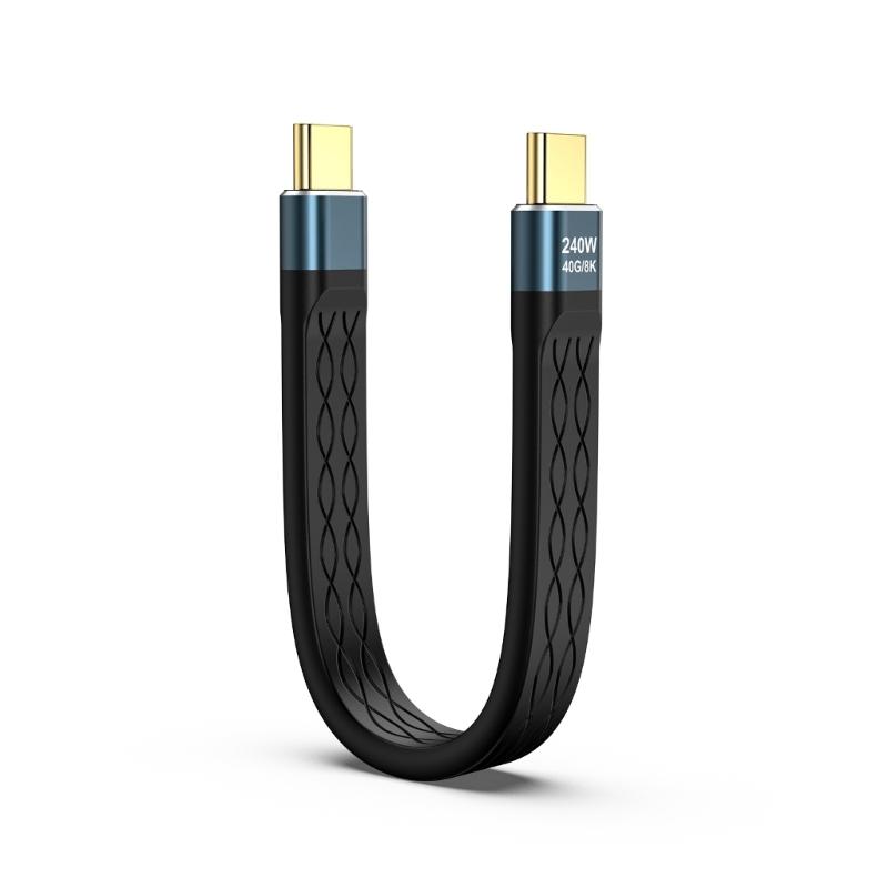 

USB 4 Cable for Thunderbolt4/3 240W, 40Gbps Data Transfer 8K@60Hz Video USB C to USB C Cable 240W Fast Charging Cable