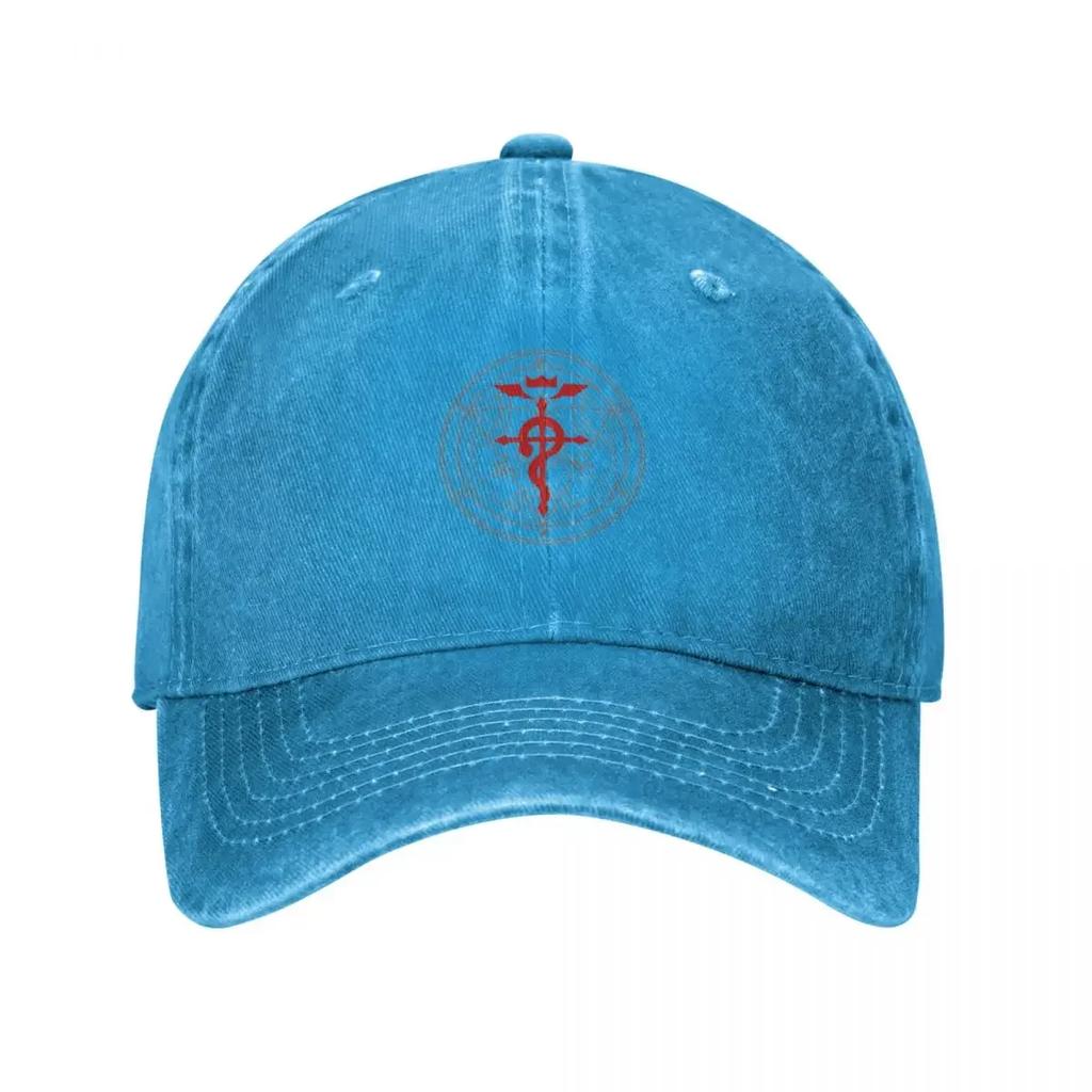 Fullmetal Alchemist Circle Baseball Cap Anime Cosplay Luxury Brand Snap Back Hat Unisexs Womens