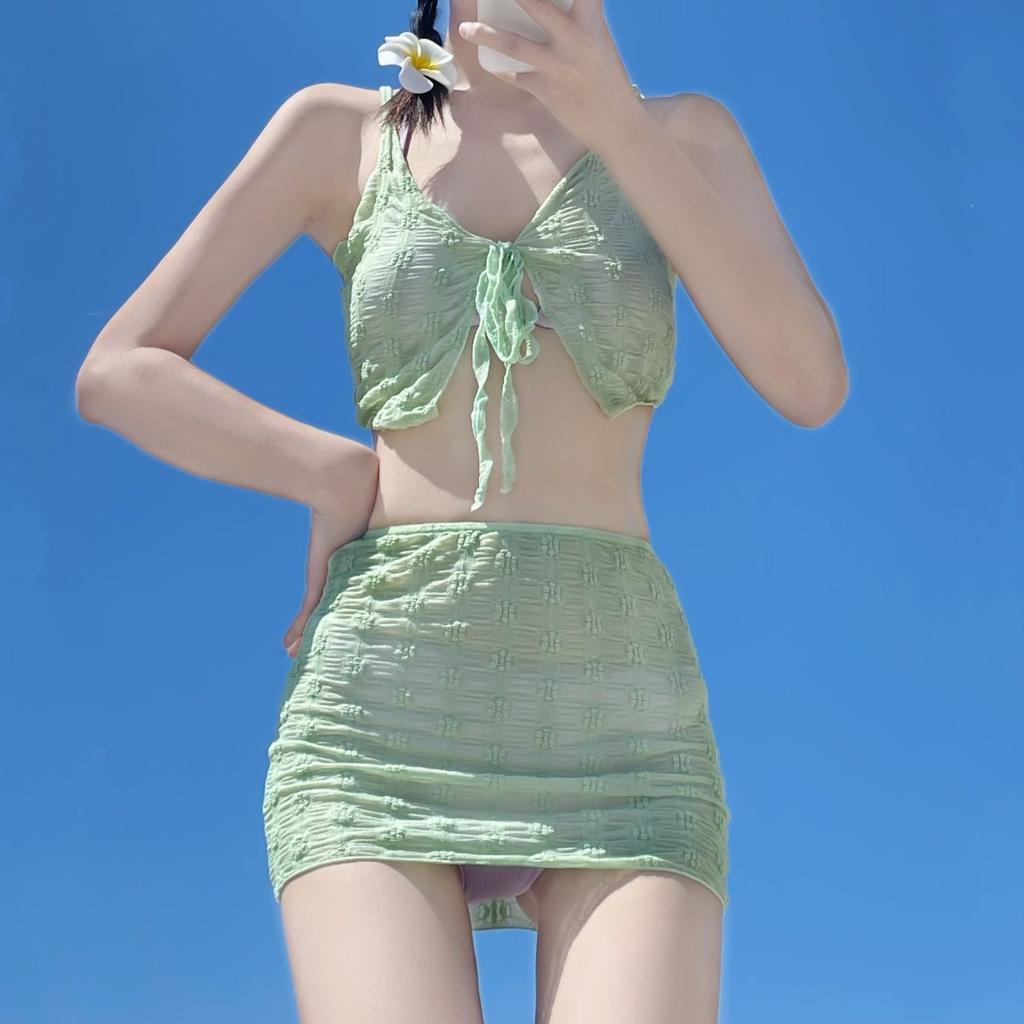 New Bikini Hot Girl Pure Lace One Piece Set to Make Her Look Thin