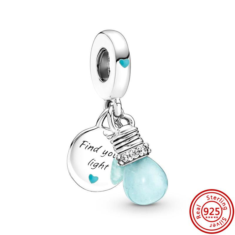 Fit Original  Charm Dangle Fish Rabbit SUV Eggplant 925 Sterling Silver Bracelets Jewelry Pendants Making Women Gift