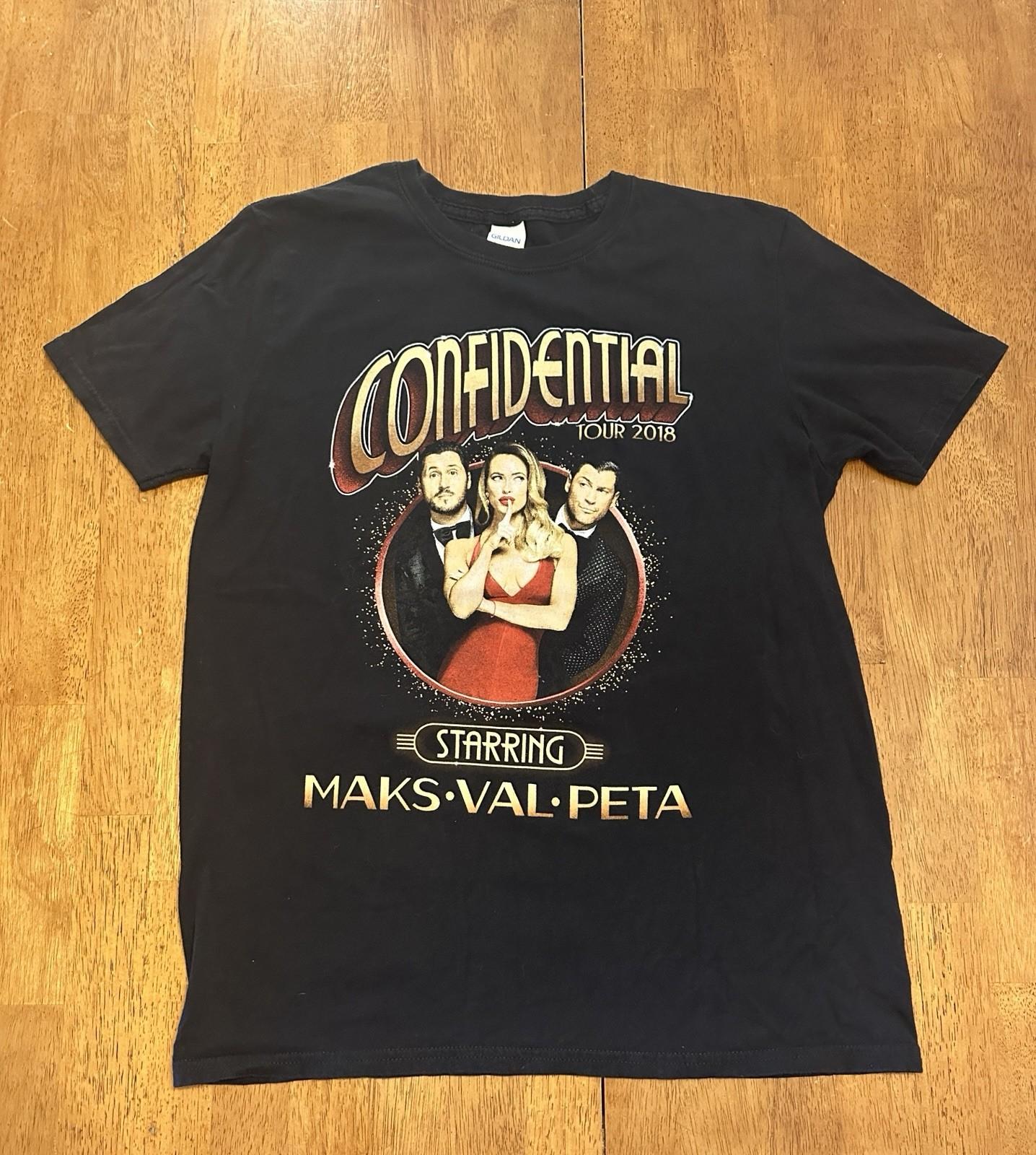 Dancing With The Stars 2018 Confidential Tour T Shirt Medium Maks Val Peta Unisex T-Shirt XXL