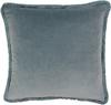 Cushion Cover - PAOLETTI - Freya - 45x45cm - Duck Egg Blue - Cotton Fringed Edges