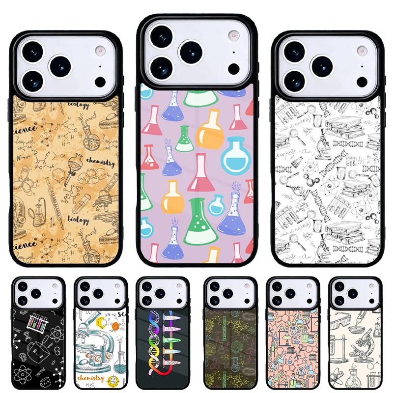 Biology and Chemistry Phone Case for iPhone 17 16 15 14 13 Pro Max Back Cover for 12 11 Pro Coque