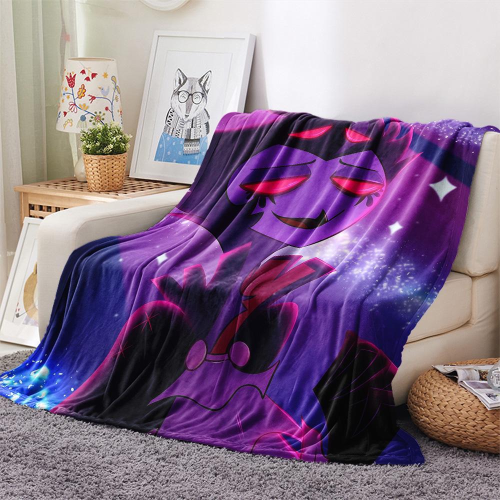 Helluva Boss  Print Flannel Blanket, High quality Comfortable for All Seasons, Home Decor, Warmth and Comfort