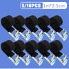 5/10 pcs 1M Buckle Tie-Down Belt Cargo Straps For Car Motorcycle Bike With Metal Buckle Tow Rope Strong Ratchet Belt for Luggage