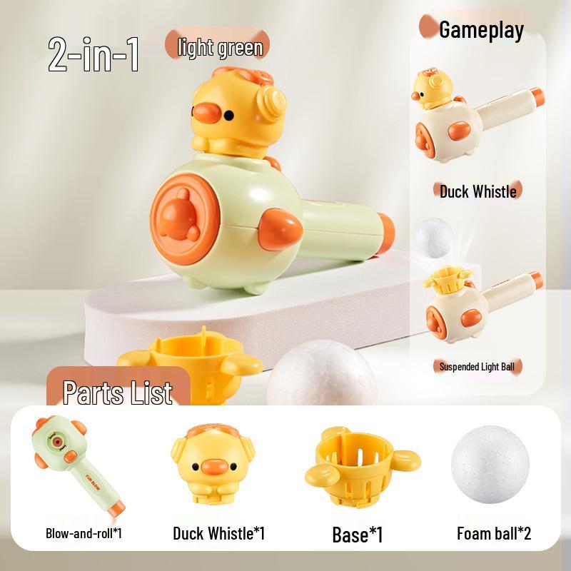 Blow-and-Lift Ball Toy for Toddlers: Lung Capacity and Oral Muscle Training (Ages 0-3)