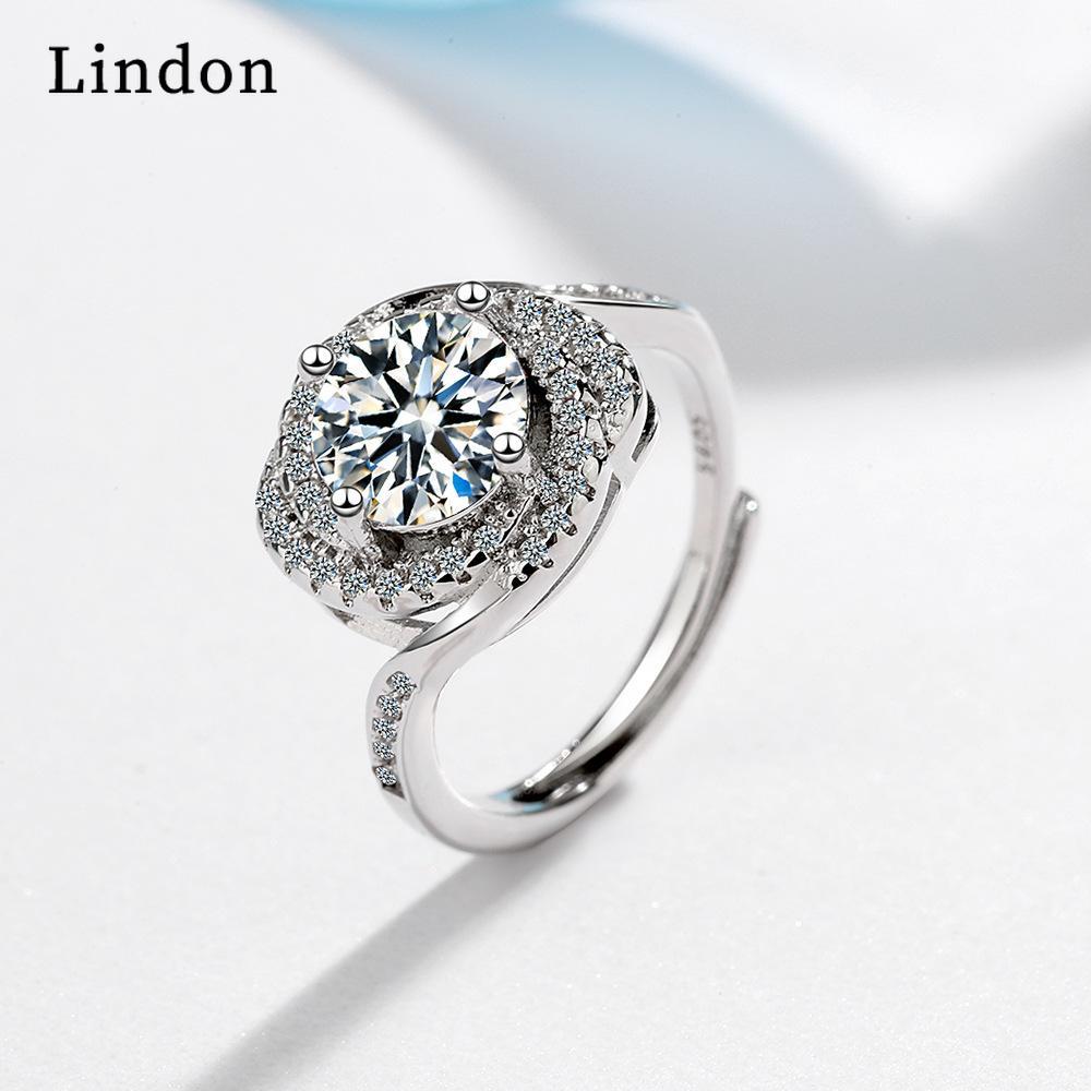 Lindon Kvinner kobberlegering Zircon Ringer Fest Jubileum Fine smykker Ring