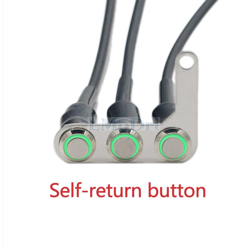 Motorcycle Switch Handlebar Adjustable Mount Waterproof Switches ON-OFF Push 3 Buttons For Headlight Horn Turn Signle with