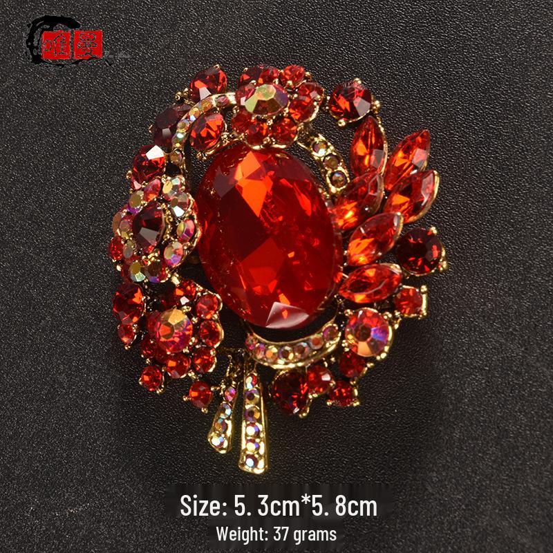 

Ретро Брошь Большое Крыло из Кристаллов в Британском Стиле для Пальто и Пиджаков