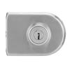Stainless Iron Single Glass Door Lock Latch Semi‑Circular Home Office Security Accessory