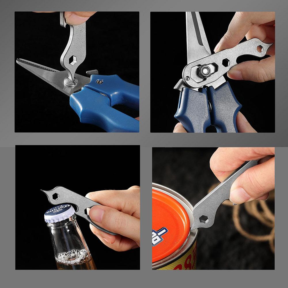 12mm Multi-function Crowbar Titanium Steel Screwdriver Wrench Bottle Opener Outdoor Camping Riding On Foot Tools EDC Nail Puller