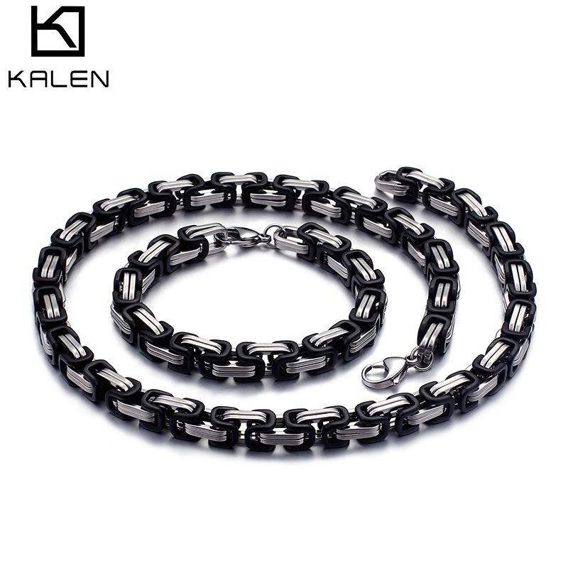 Hiphop Star Bracelet Personalized Byzantine Stainless Steel Domineering Emperor Chain Mens Jewelry Multispecification