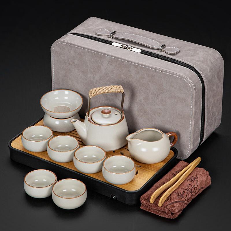 Portable Ru Kiln Kung Fu Travel Tea Set