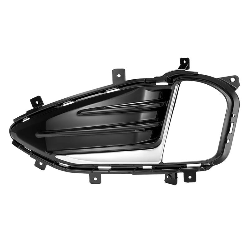 

Chrome Fog Light Lamp Cover Bezel For Ford Edge SEL ST Front Bumper -2024 Titanium Black Left