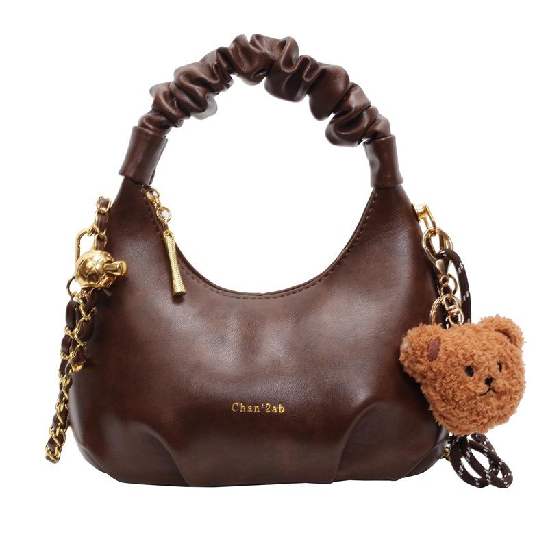 Premium Foreign Style Niche Bag Women's 2025 New Versatile Chain Messenger Bag Exquisite Super Fire Pleated Handbag