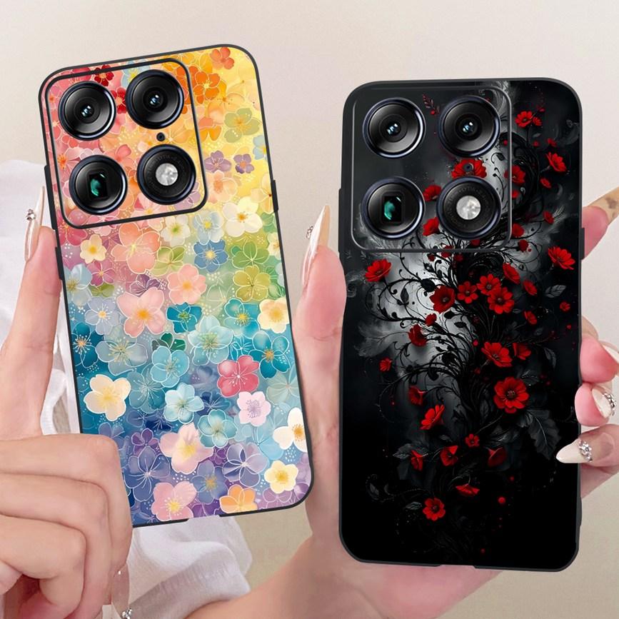 Flower Cartoon Fashion Design Phone Case For Motorola Signature Moto X70 Air Pro 5G Funda Soft Silicone Shockproof Back Cover