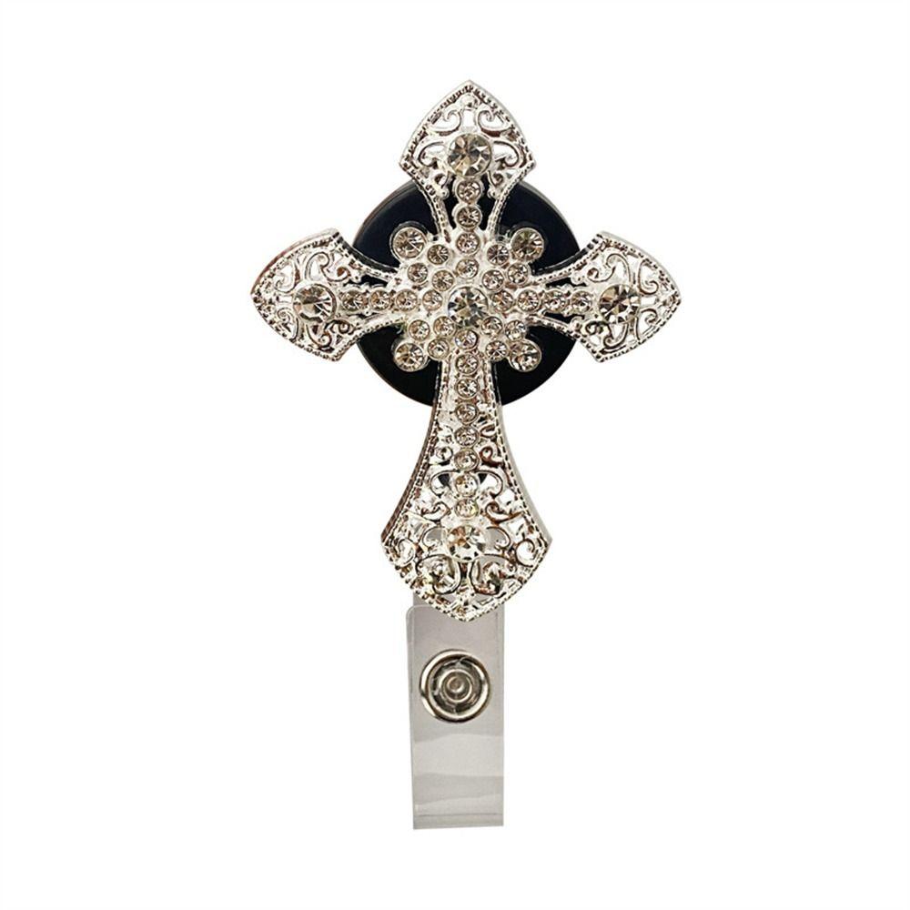 Card Bee 360° Rotatable Name Badge Reel ID Card Clips Badge Holder Clip Retractable Badge Reel